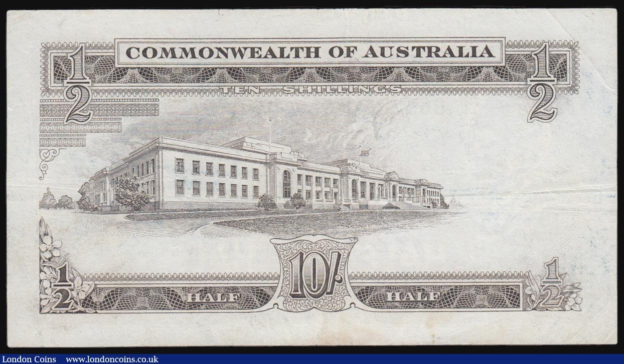 London Coins : A171 : Lot 84 : Australia Reserve Bank 10 Shillings Pick 33a (McD 25, Rks. 17) ND 1961-65 signatures Coombs & Wi...
