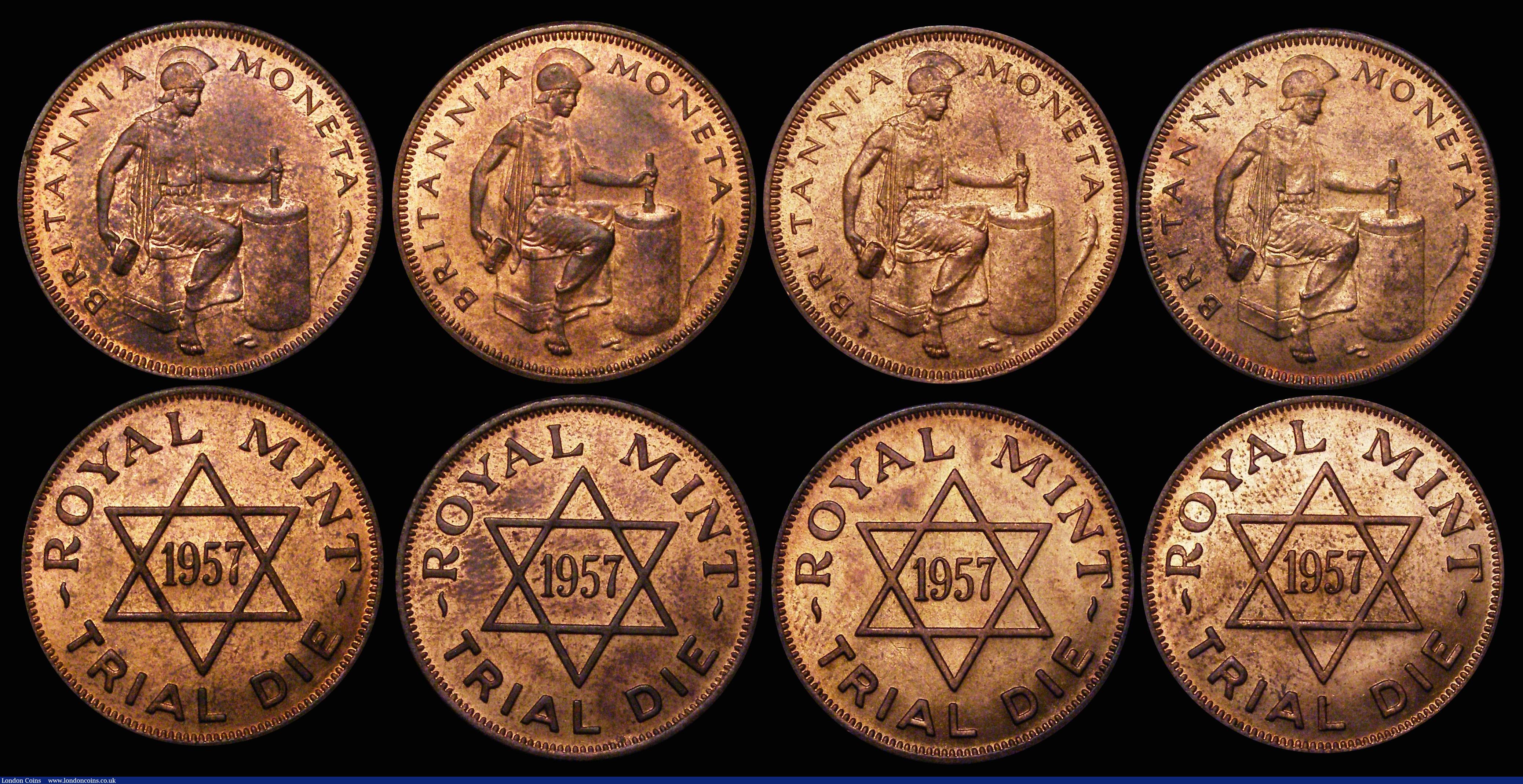 London Coins : A171 : Lot 928 : Royal Mint Trials (7) Uruguay&nbsp;5 Centesimos (British&nbsp;Royal Mint Trial) 23mm diameter, Obver...