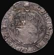 London Coins : A171 : Lot 1252 : Shilling Charles I Group D, Fourth Bust, type 3.1, Reverse: Oval garnished shield with CR at sides S...