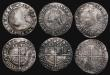 London Coins : A171 : Lot 1294 : Sixpences Elizabeth I (6) 1587 Sixth Issue S.2578A mintmark Crescent, 2.47 grammes, Poor/VG. 1589 Si...