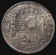 London Coins : A171 : Lot 1343 : Dollar George III Oval Countermark on a Mexico 8 Reales 1795 FM Mo ESC 129, Bull 1852 Countermark NE...