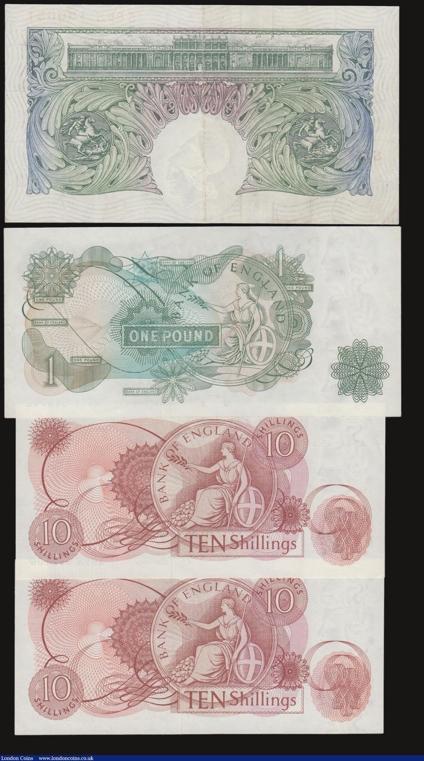 London Coins : A172 : Lot 11 : Bank of England (4) a mixed grade group VF-GVF to about UNC comprising an O'Brien Britannia med...