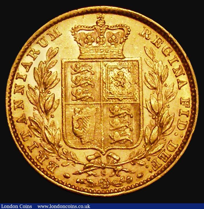 London Coins : A172 : Lot 1361 : Sovereign 1880S Shield Reverse, Inverted A for V in VICTORIA, unlisted by Marsh, S.3855 GVF/EF the r...