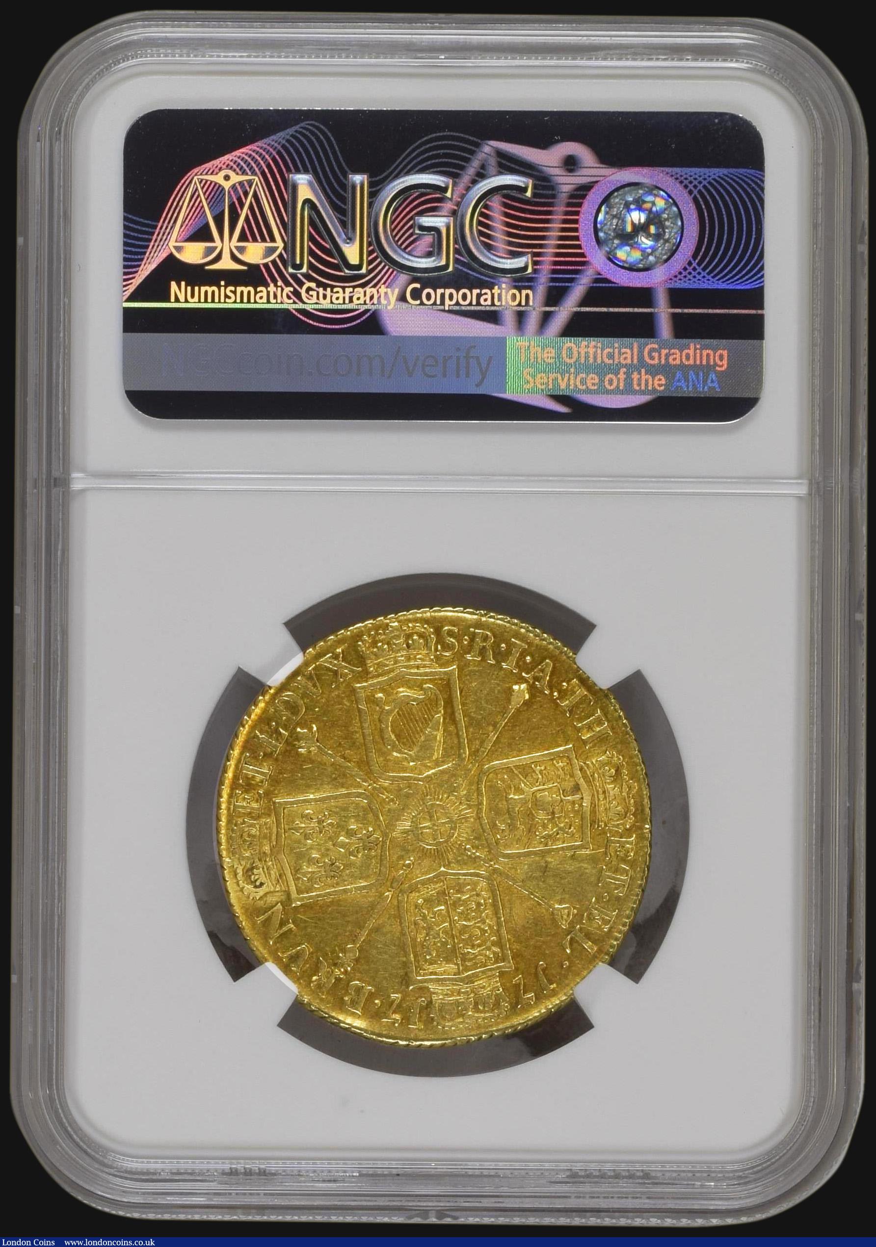 London Coins : A172 : Lot 1481 : Two Guineas 1717 NGC XF40, S3627 a seldom offered date