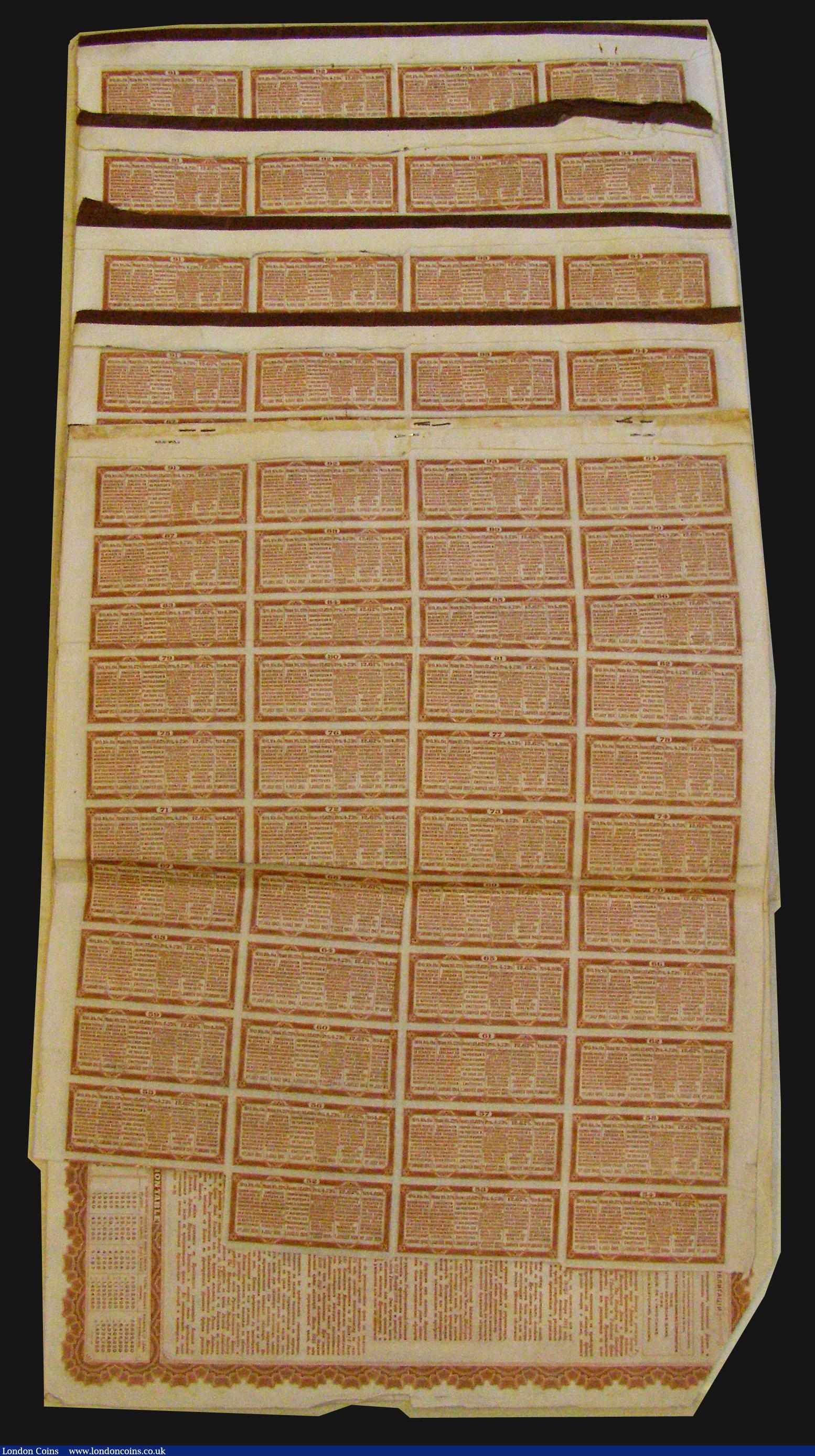 London Coins : A172 : Lot 5 : China, Chinese Government 1913 Reorganisation Gold Loan, bonds for £20, Hong Kong & Shangh...