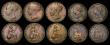 London Coins : A172 : Lot 1535 : Farthings (10) 1721 Peck 822 VG. 1842 Peck 1562 Fine with some edge nicks, scarce. 1846 Inverted 8 i...