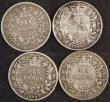 London Coins : A172 : Lot 1622 : Sixpences (4) 1867 ESC 1717, Bull 3215, Davies 1070 dies 2A Die Number 8 VG, 1868 ESC 1719, Bull 321...