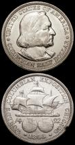 London Coins : A172 : Lot 709 : USA Half Dollar Commemoratives (2) 1892 Colombia Exposition Breen 7420 NEF, 1893 Colombian Expositio...