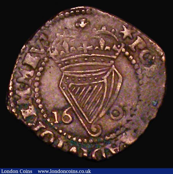Ireland Penny Elizabeth I 1601 2.19g, S.6510, mintmark Star, Good Fine on an irregularly shaped flan, with some verdigris in parts, a scarce issue and seldom offered : World Coins : Auction 173 : Lot 1423