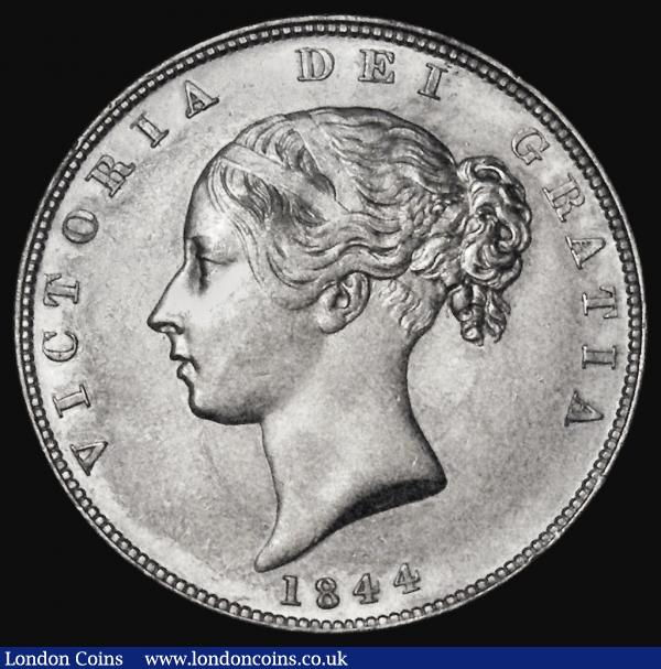Halfcrown 1844 44 with upper serifs ESC 677, Bull 2720 EF/AU with light toning : English Coins : Auction 173 : Lot 1874