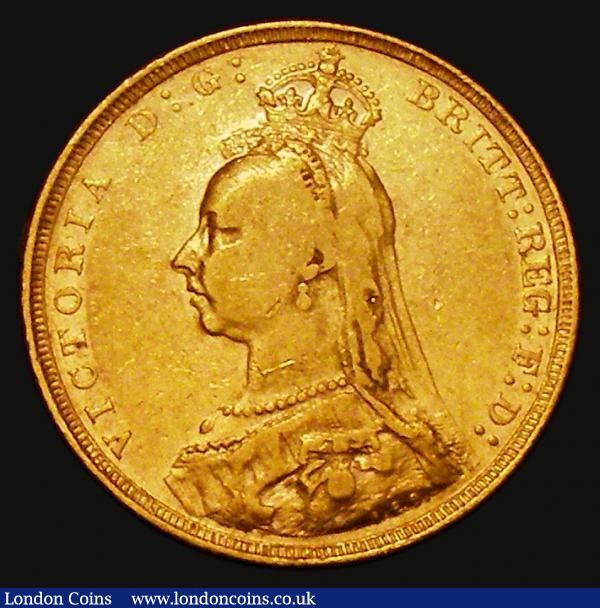 Sovereign 1889 Second Obverse G: of D:G: closer to the crown S.3866B, DISH L11 Fine/Near VF : English Coins : Auction 173 : Lot 2258