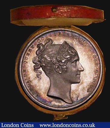 London Coins : A173 : Lot 1052 : Coronation of William IV 1831 33mm diameter in silver by W.Wyon Eimer 1251 The official Royal Mint i...