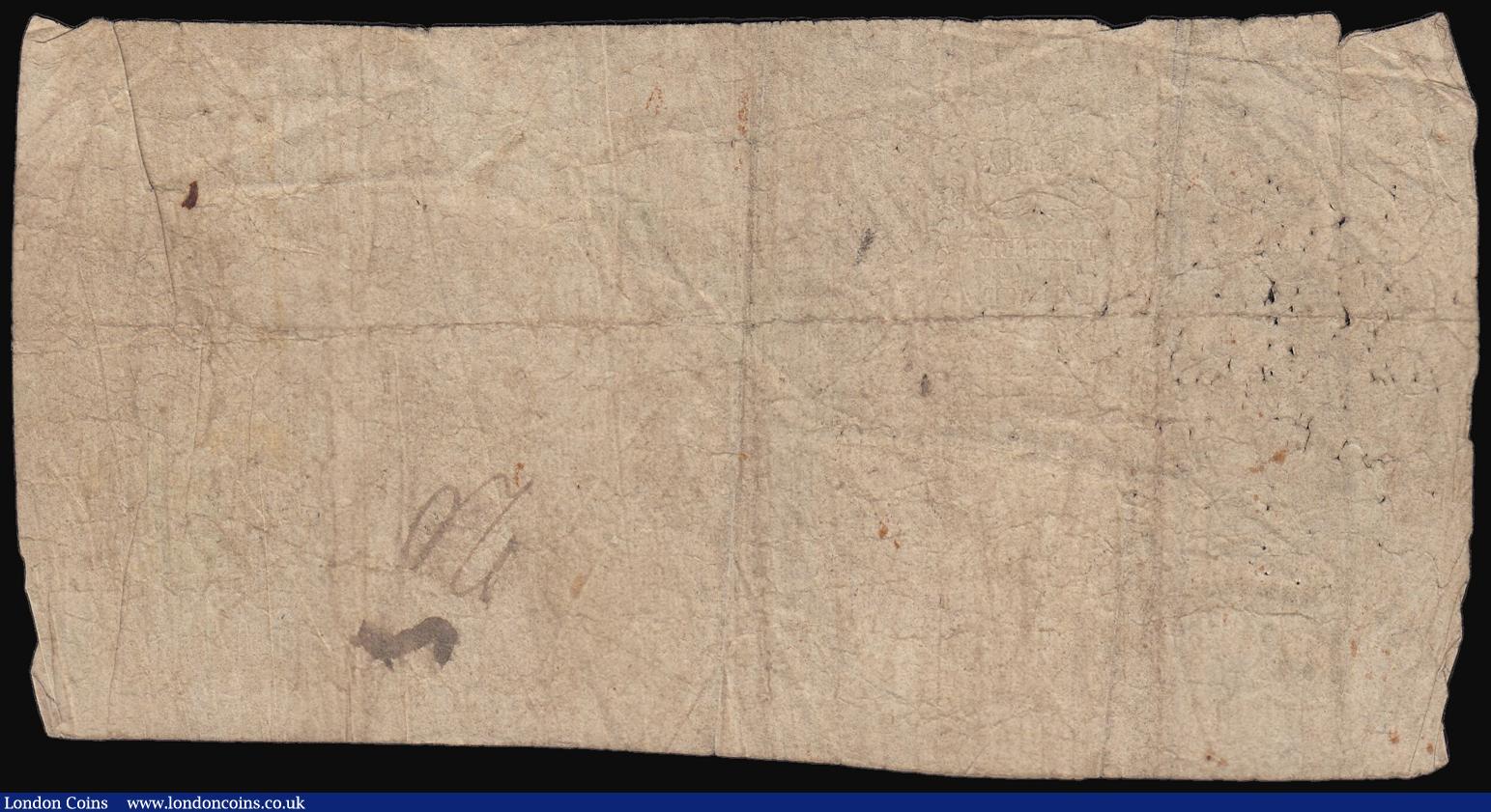 London Coins : A173 : Lot 108 : Milford & Pembrokeshire Bank £1 dated 1807 for Chas. Phillips, Thos. Philipps & Co., (...
