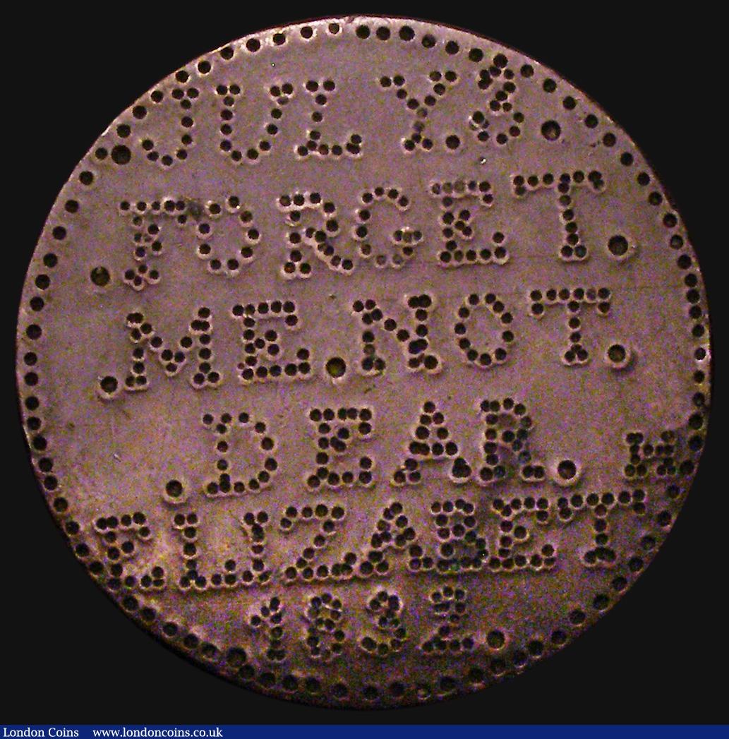 London Coins : A173 : Lot 1125 : Convict Token Engraved on a Copper Penny JULY 3 FORGET ME NOT DEAR ELIZABETH 1832 WILLIAM TOOLEY AGE...