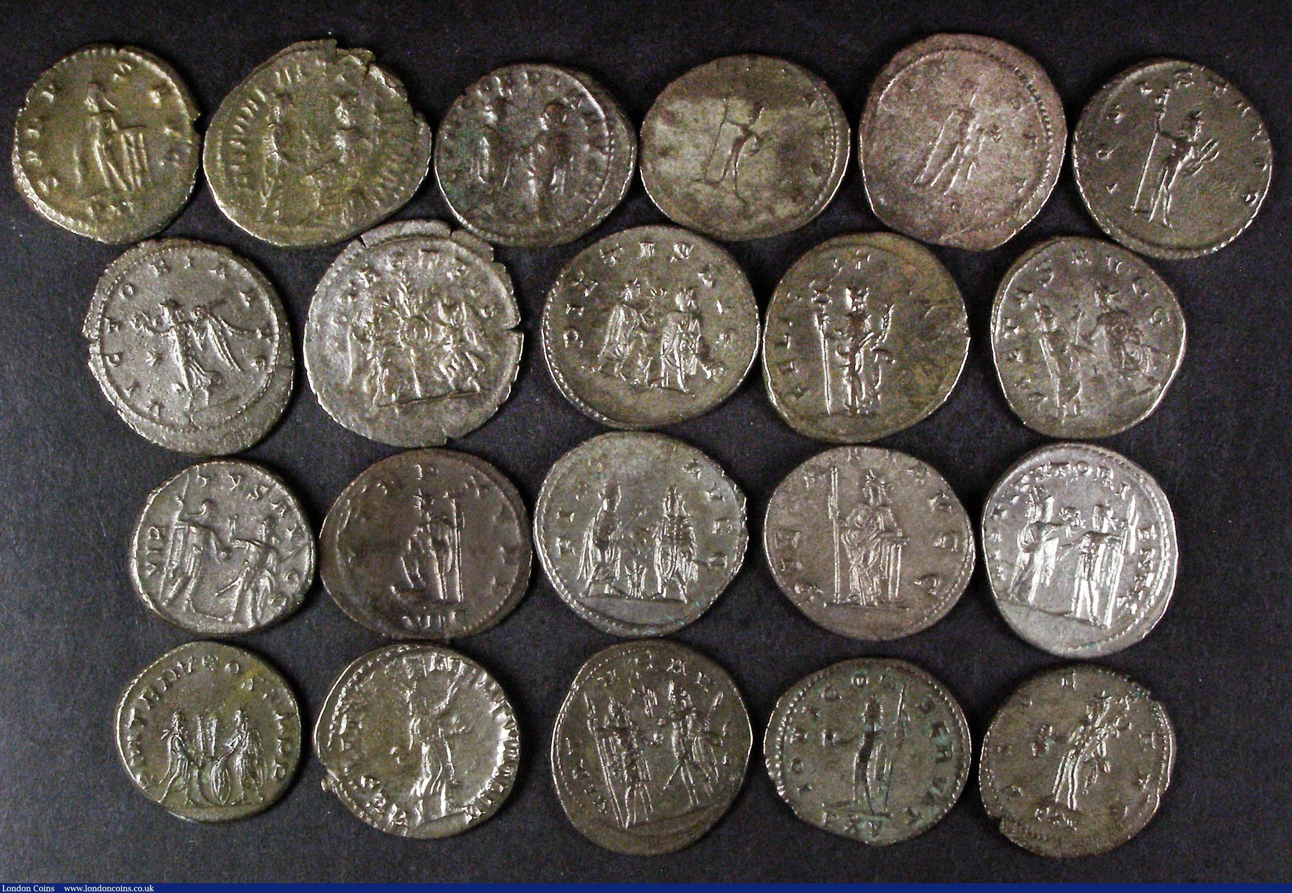 London Coins : A173 : Lot 1150 : Antoninianus (21) Gallienus (12) (1) 257-258AD (Joint Reign with Valerian) Rome Mint, 257-258AD Obve...