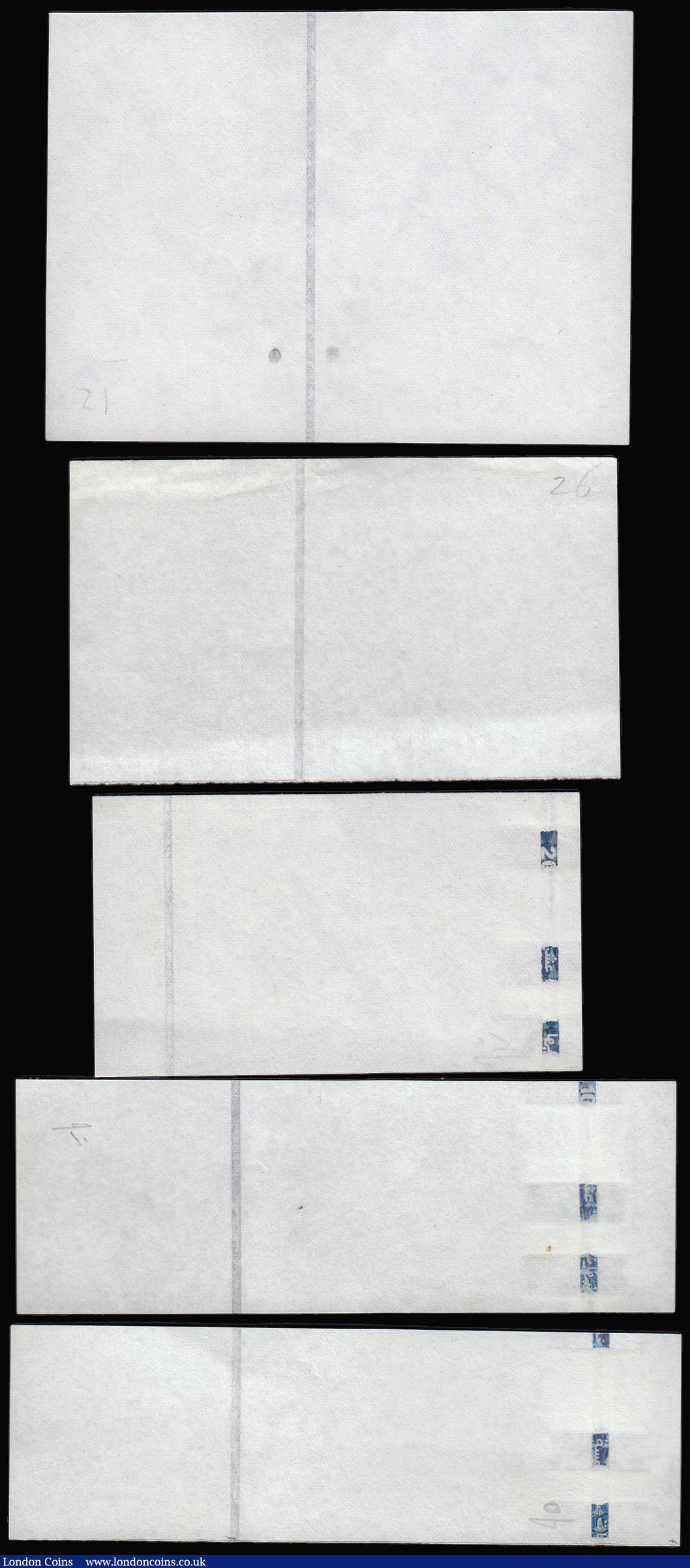 London Coins : A173 : Lot 136 : ERROR Egypt Paper print banknotes (5) for 2007-2009 issues Twenty Pounds, Ten Pounds, Five Pounds, O...