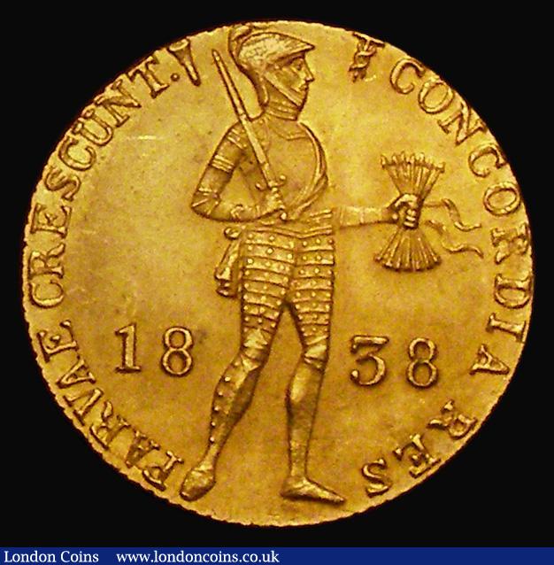 London Coins : A173 : Lot 1485 : Netherlands Gold Ducat 1838 Trade Coinage KM#50.2 GEF