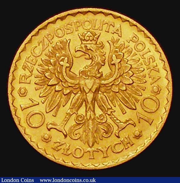 London Coins : A173 : Lot 1500 : Poland 10 Zlotych Gold 1925 900th Anniversary of the Founding of the Kingdom of Poland/Boleslaw I Y#...