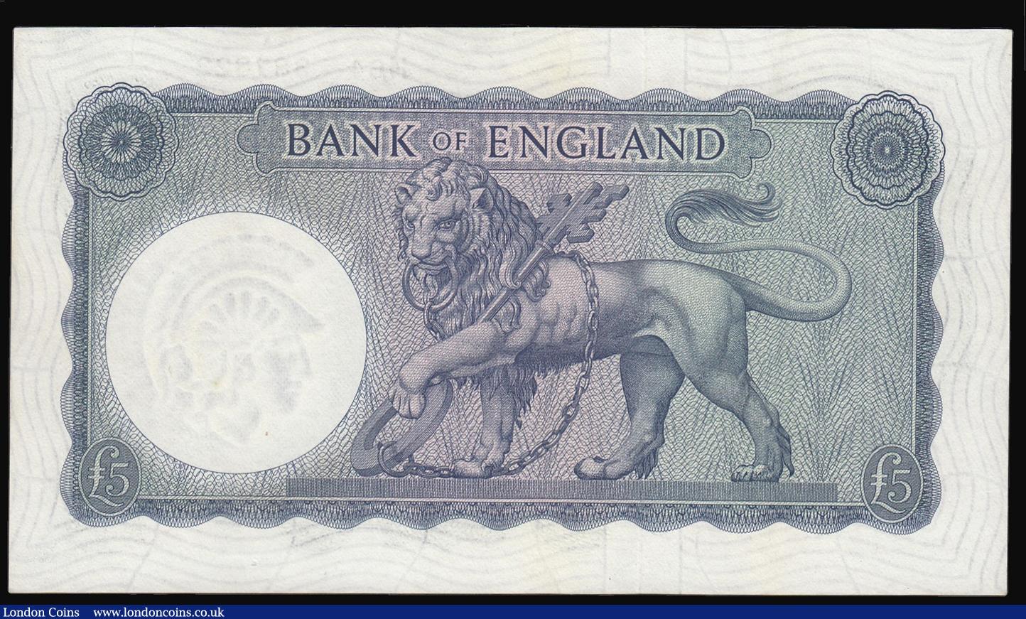 London Coins : A173 : Lot 63 : Five Pounds O'Brien Lion and Key 1961 B280 H64 387822 Unc