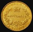 London Coins : A173 : Lot 1210 : Australia Sovereign 1866 Sydney Branch Mint Marsh 371 bright about VF with some scuffs to the surfac...
