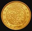 London Coins : A173 : Lot 1278 : Egypt 100 Piastres Gold AH1349 (1930) KM#354 GVF/EF, the reverse lustrous, an eye-catching example o...
