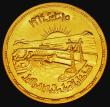 London Coins : A173 : Lot 1291 : Egypt Five Pounds Gold AH1384 (1964) Diversion of the Nile - Opening of the Aswan Dam KM#408 GEF/EF ...