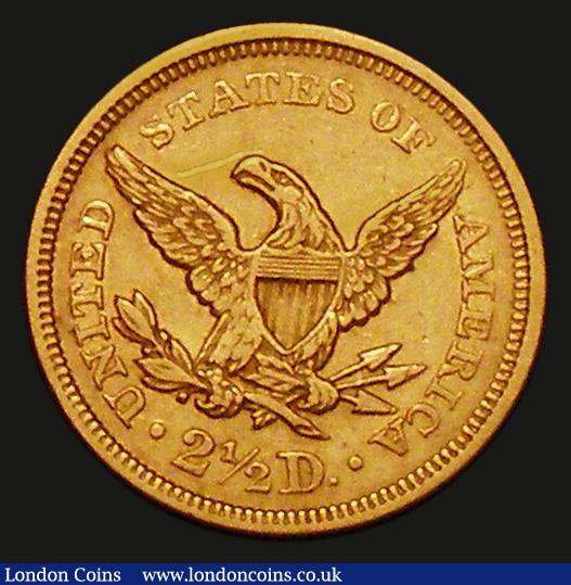 USA 2 1/2 Dollars Gold 1853 Breen 6220 NEF/GVF the reverse with an old scratch in the field : World Coins : Auction 173 : Lot 1572