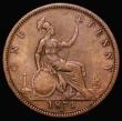 London Coins : A173 : Lot 2029 : Penny 1874H 7 over 7, the underlying 7 struck higher and shows very clearly at top left and inside l...