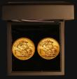 London Coins : A173 : Lot 523 : The King George V First World War First and Last Year Gold Sovereign Pair a 2-coin set comprising So...