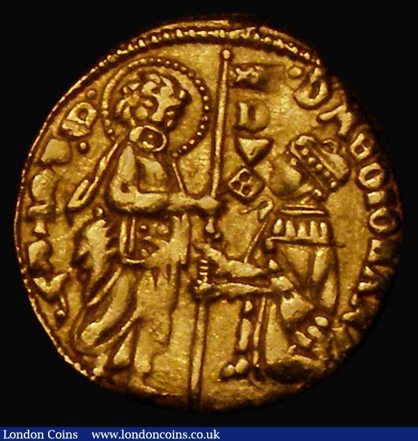 Greece - Gold Zecchino imitative issue Milanese Dukes - Philip Maria Vosconti (1421-1436) mintmark S (Chios) Friedberg 4, 3.24 grammes, Good Fine : World Coins : Auction 174 : Lot 1289