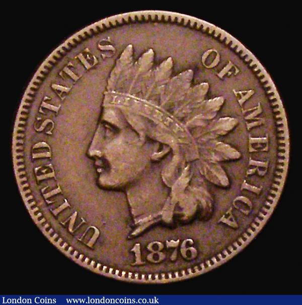 USA Cent 1876 Breen 1993 Fine/Good Fine and scarce : World Coins : Auction 174 : Lot 1410