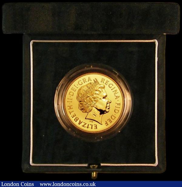 Five Pounds 2000 Gold BU cased as issued with certificate : English Cased : Auction 174 : Lot 314
