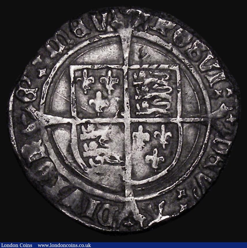 London Coins : A174 : Lot 1085 : Groat Henry VIII Second Coinage, Laker Bust D, S.2337E mintmark Arrow, 2.53 grammes, Fine