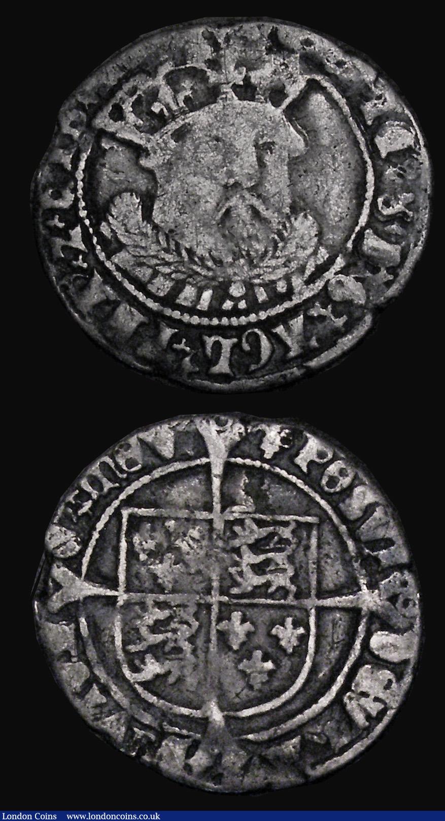 London Coins : A174 : Lot 1087 : Groats (2) Henry VII facing bust, Crown with one jewelled and one plain arch, S.2199A, North 1705c, ...