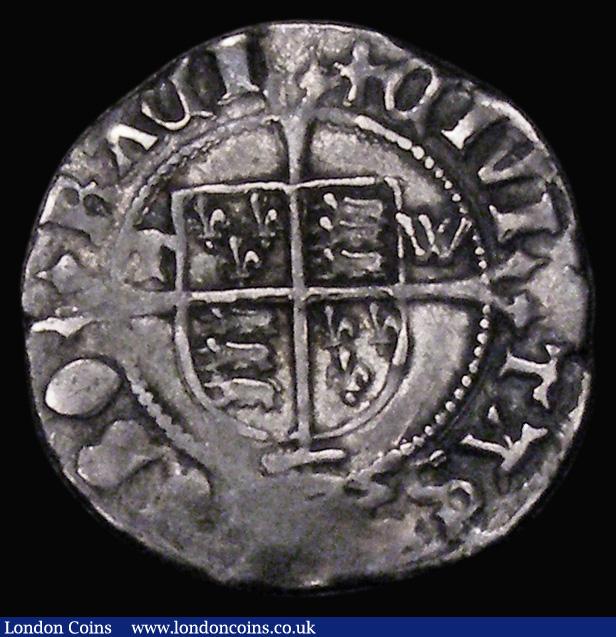London Coins : A174 : Lot 1093 : Halfgroat Henry VIII York. Archbishop Wolsey with TW beside shield S.2346 mintmark Voided Cross GVF ...