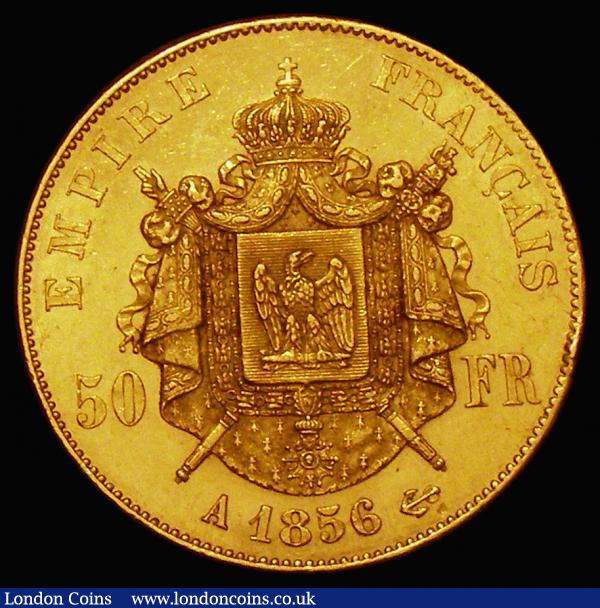 France 50 Francs Gold 1856A KM#785.1 NEF and lustrous with a gentle edge bruise : World Coins : Auction 174 : Lot 1262