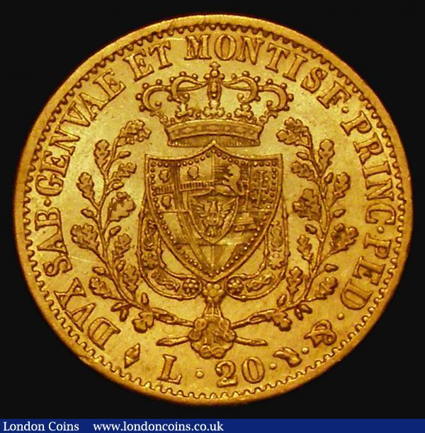 Italian States - Sardinia 20 Lire Gold 1827 AL/L KM#118.1 NEF/EF and lustrous : World Coins : Auction 174 : Lot 1326