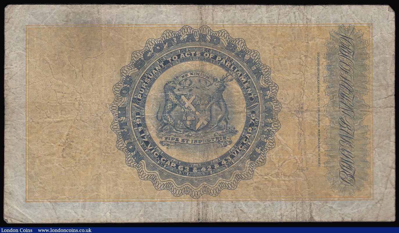 London Coins : A174 : Lot 135 : Scotland North of Scotland Bank Ltd One Pound 1st March 1924 Very Good