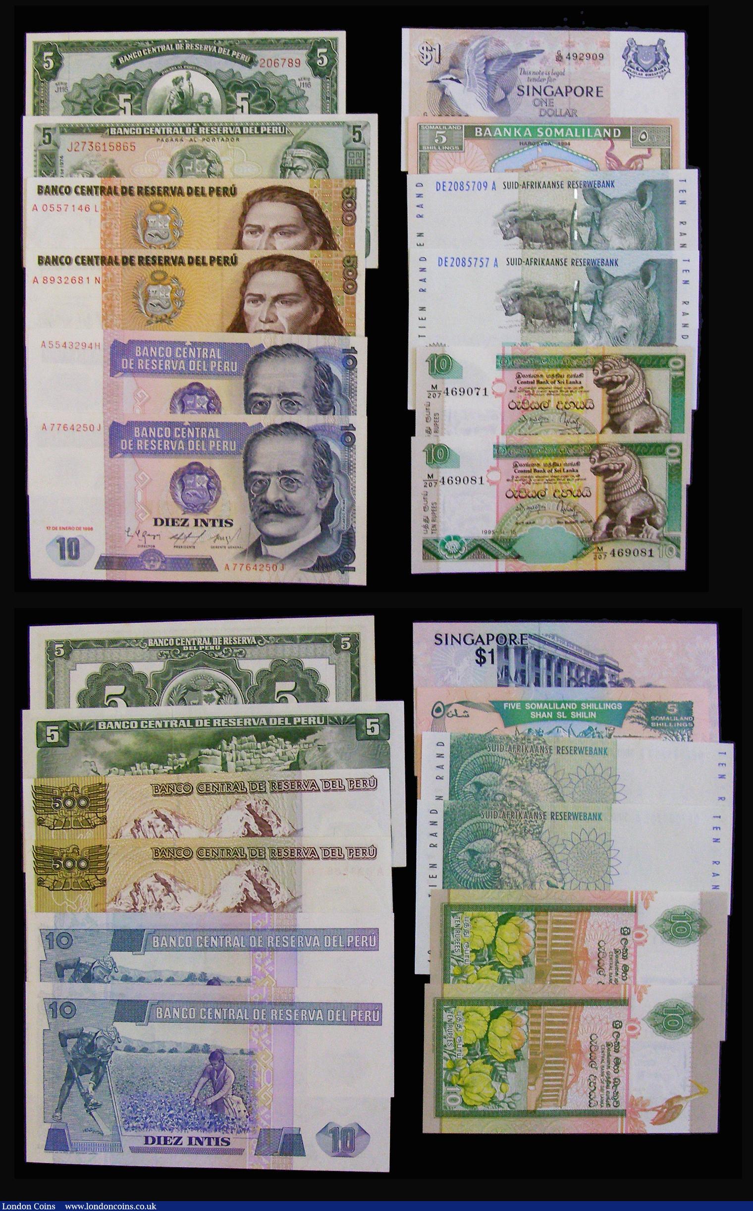 London Coins : A174 : Lot 168 : World (36) North Korea (2) 10 Won undated 1998 issue (2) Pick 41 both UNC, Laos (3) 2000 Kip 1997 is...