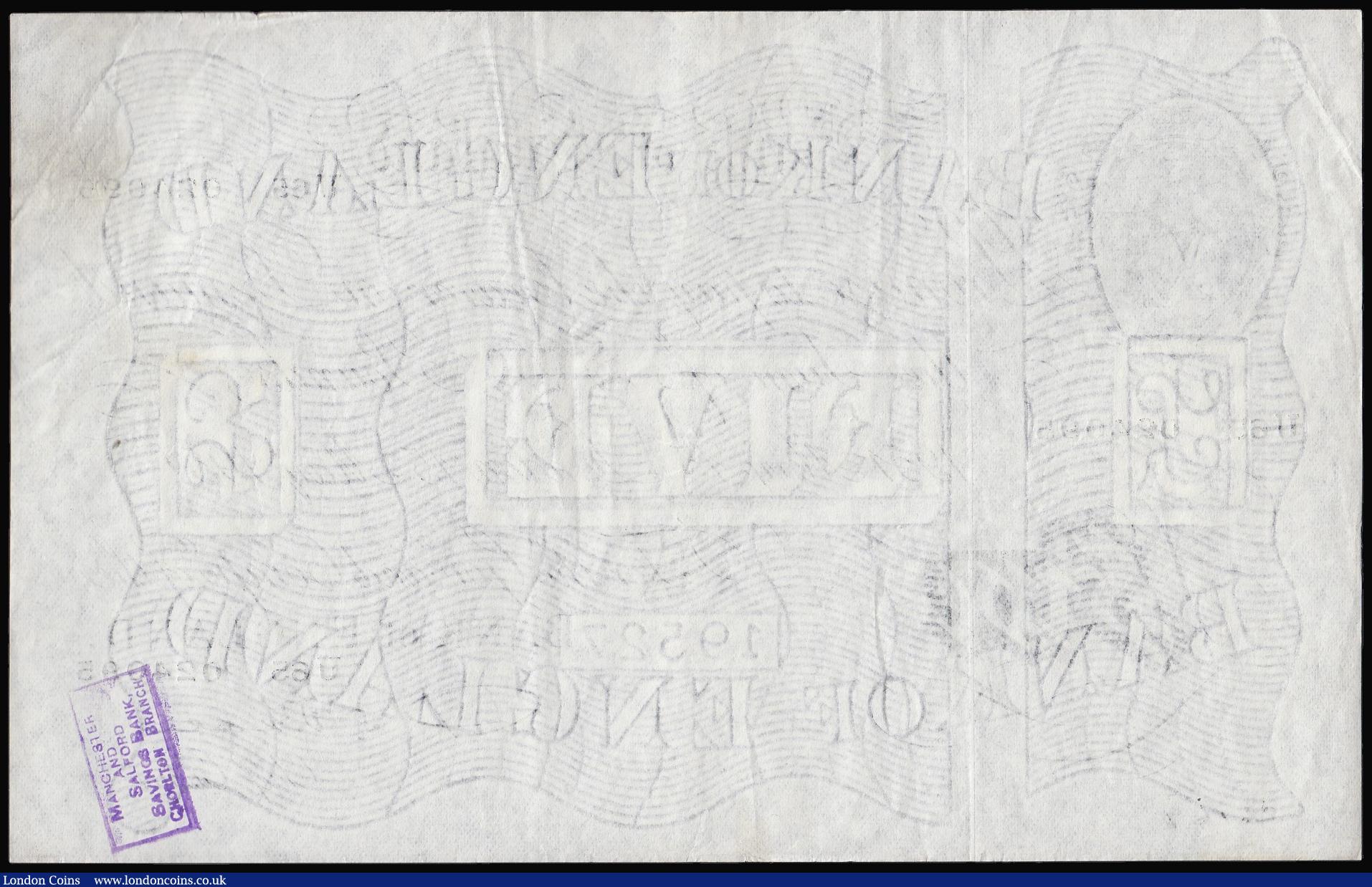 London Coins : A174 : Lot 20 : Five Pounds Beale white B270 London 15th May 1951 serial number U65 024095 Pick344 VF penned number ...
