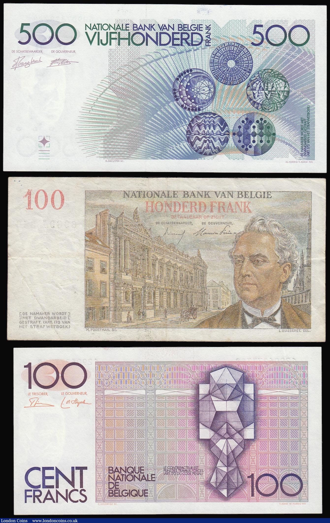 London Coins : A174 : Lot 63 : Belgium 500 Francs (1989 -1992) signatures Alfons Verplaetse and Jacques Van Droogenbroeck , No. 409...