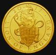 London Coins : A174 : Lot 2076 : Twenty Five Pounds Gold 2017 Queen's Beasts - The Lion of England Gold Quarter Ounce S.QFC1 UNC...