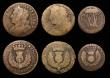 London Coins : A174 : Lot 992 : Ireland (2) Shillings Gunmoney (2) 1689 Aug. Timmins TB12C-1C,  About Fine/VG, 1689 Nov: Timmins TB1...