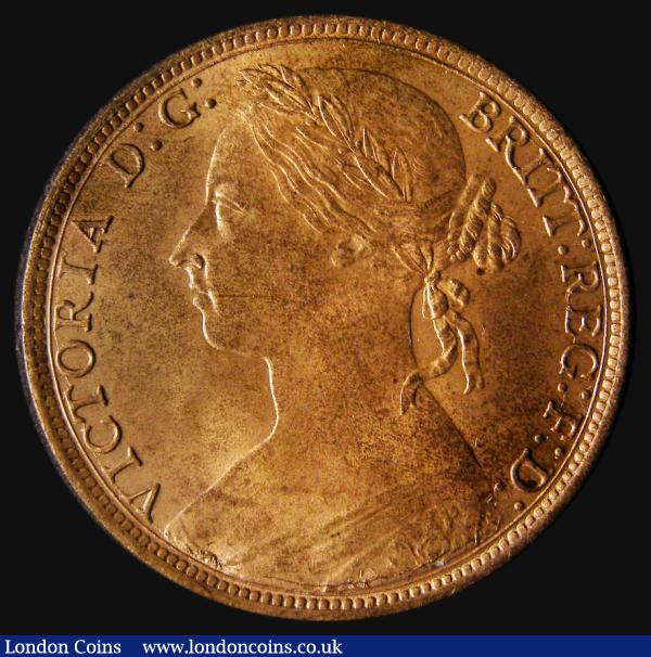 Penny 1893 Freeman 136 dies 12+N, UNC and choice with almost full subdued lustre and with excellent surfaces, in an LCGS holder and graded LCGS 85, the Joint finest known of 7 examples thus far recorded by the LCGS Population Report, Ex-London Coins Auction A108 March 2005 Lot 988 hammer price £80 : English Coins : Auction 175 : Lot 2281