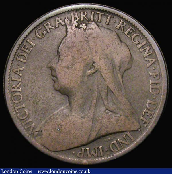 Penny 1901 with milled edge unlisted by Freeman, Peck or Gouby, only Fair, very rare, Ex-London Coins Auction A117 3/6/2007 Lot 1201 hammer price £42, Ex-London Coins Auction A152 March 2016 Lot 2466 hammer price £180 : English Coins : Auction 175 : Lot 2302