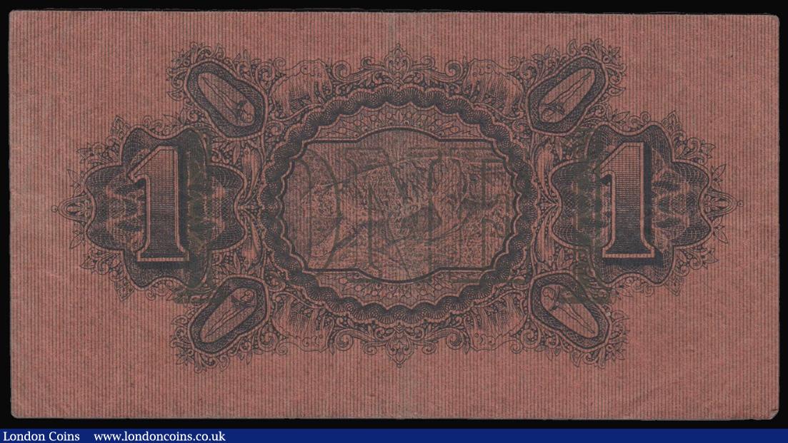 London Coins : A175 : Lot 145 : Straits Settlements 1 Dollar dated 10th July 1916 series D/1 88025, Pick1c, problem free and pleasan...