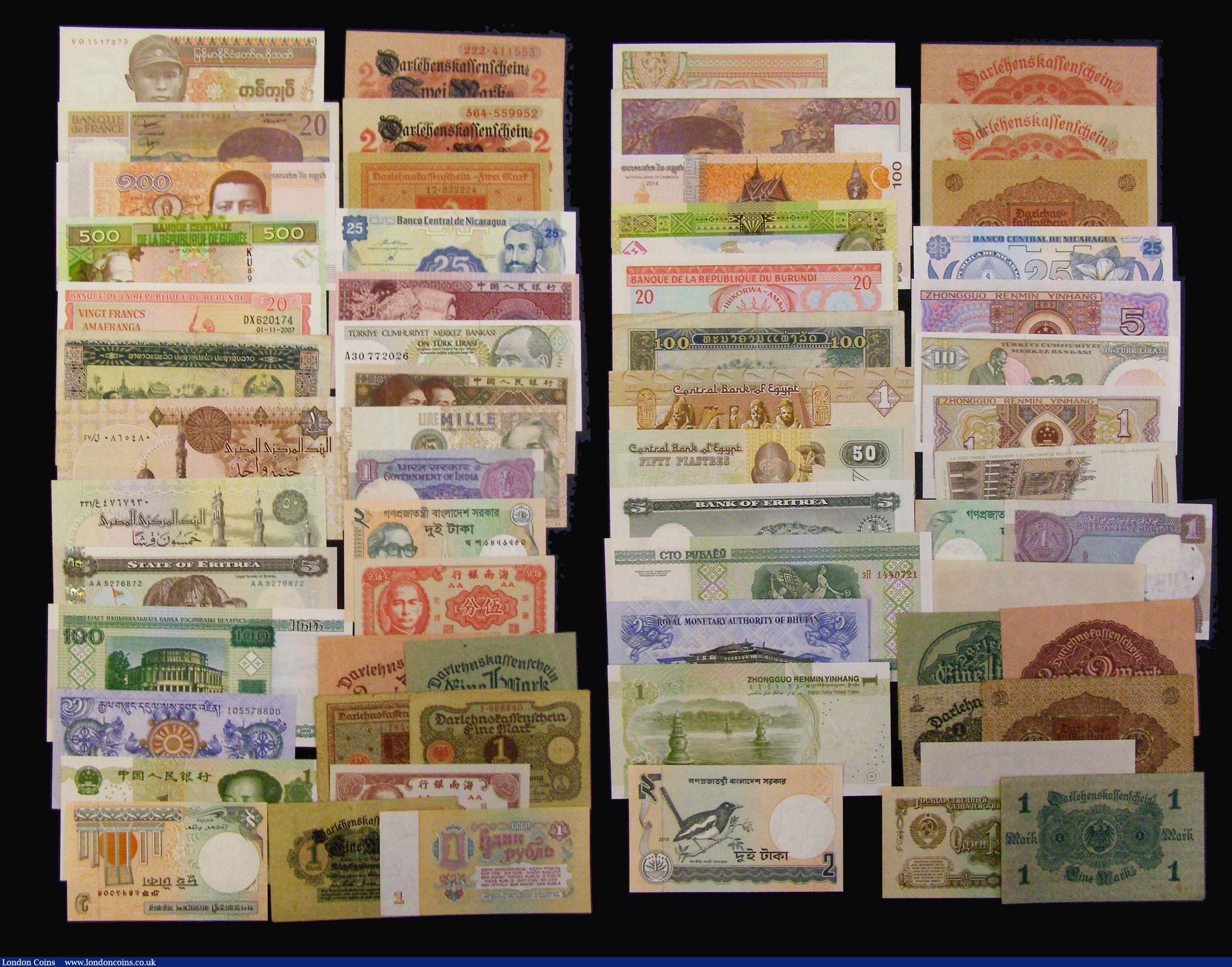 London Coins : A175 : Lot 155 : World (55) 1898 (Russia) to recent issues including earlier 20th century German, mixed grades the mo...