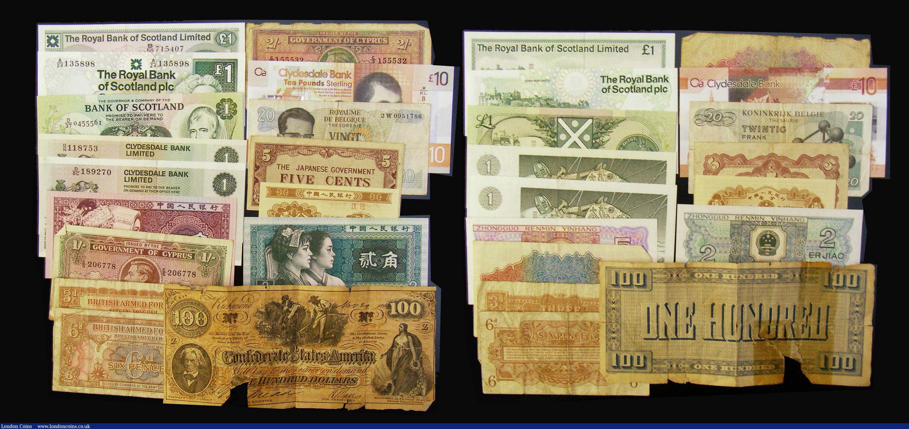 London Coins : A175 : Lot 16 : GB and World with Bank of England issues back to Catterns, including some higher denominations such ...