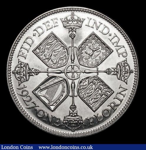 London Coins : A175 : Lot 1611 : Florin 1927 Proof ESC 947, Bull 3779 FDC retaining virtually full original mint brilliance, in an LC...