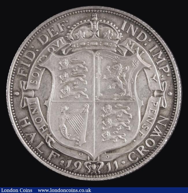 London Coins : A175 : Lot 1677 : Halfcrown 1911 Proof ESC 758, Bull 3710, Davies 1660, nFDC and nicely toned, in an LCGS holder and g...